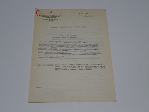 Bmw tipo 2002 certificato - bmw,